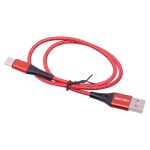 Cable USB tipo C, 5A,  Rojo.